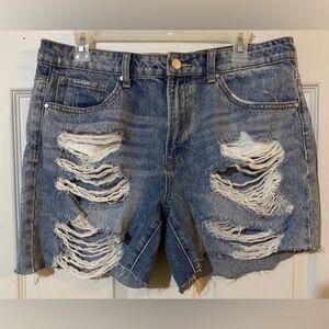 Insane Gene Los Angeles Denim Destroyed Cuttoff Shorts Large
